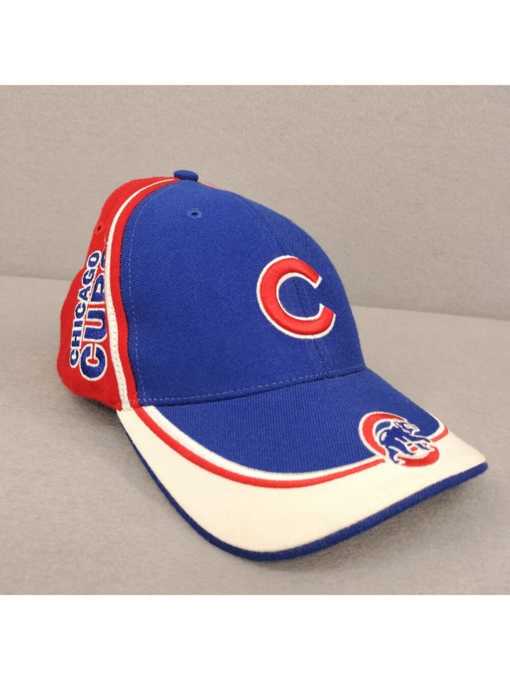 Chicago Cubs Twins Enterprise VTG Adjustable Hat Wool Blend MLB Hologram Cap EUC